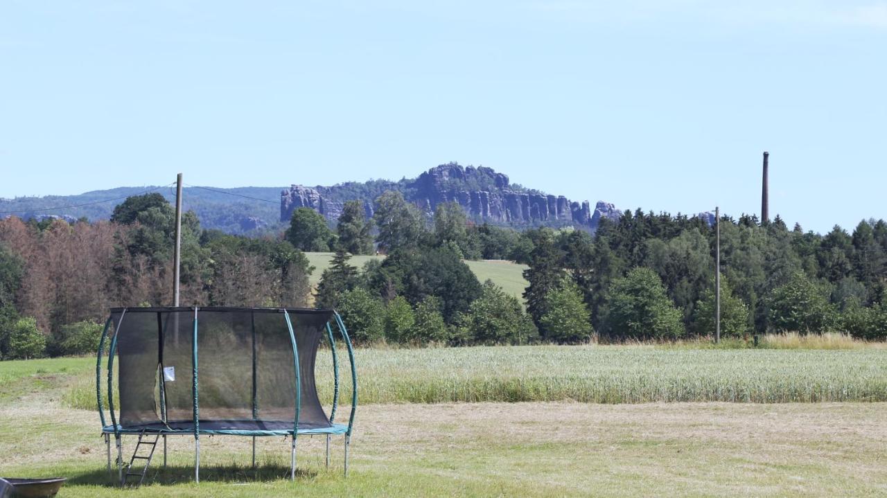 Auszeit Mit Weitblick In Der Saechsischen Schweiz - Kleiner Bauernhof Mit Tieren Und Wallbox Rathmannsdorf Εξωτερικό φωτογραφία